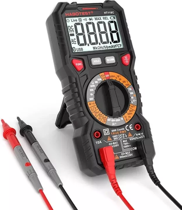 Multimetër digital  Habotest HT118C, LCD, e zezë