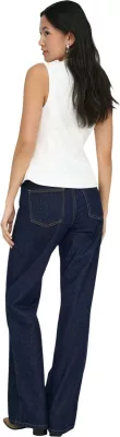 Xhinse për femra Only ONLMADISON BLUSH HW WIDE DNM REA024 NOOS 15352206, blu e errët denim [Madhësia: XS]