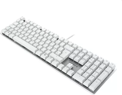 Tastierë mekanike Cherry KC 200 MX, Full-size, Wired, USB, QWERTZ, Argjendtë, Bardhë