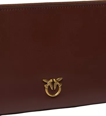 Portofol për femra Pinko New Horizontal Flat Vitello SE 107669 A0F1, bordo