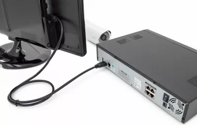Kabllo HDMI Digitus Premium High Speed 1m, 4K, HDR, e zezë