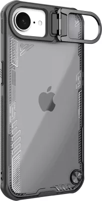 Mbështjellës Nillkin Iceblade Prop për iPhone 16e, me qëndrim, i zi