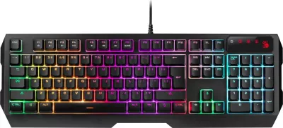 Set i lojërave A4-Tech Bloody B1700, tastierë + maus + mbështjellëse, me dritë RGB