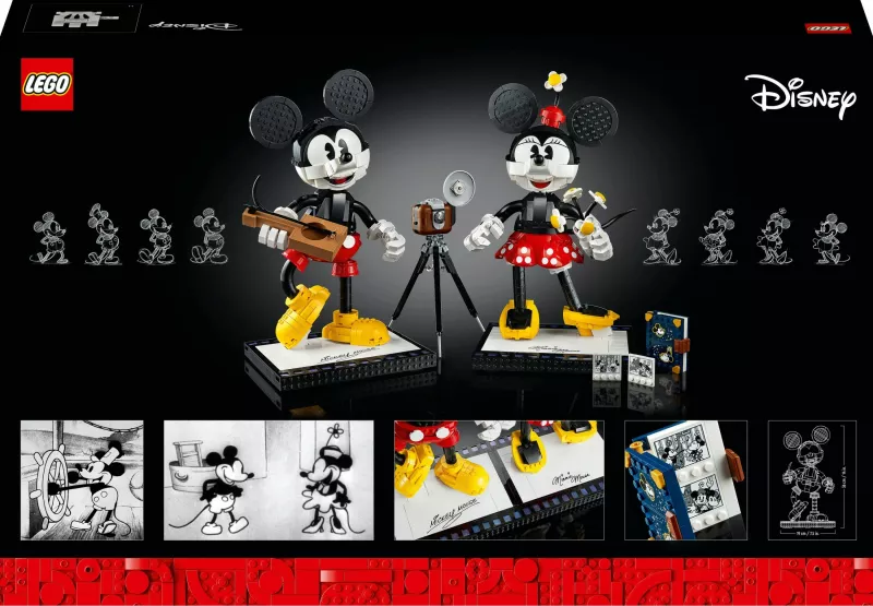 Set ndërtimi LEGO Classic Mickey Mouse & Minnie Mouse, 1739 pjesë, plastikë