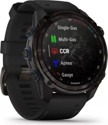 Smartwatch Garmin Descent™ Mk3i  Carbon Grey DLC Titanium / Silicone Black Strap, 51 mm