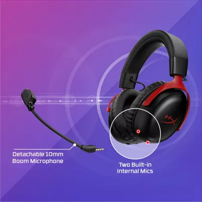 Kufje HyperX Cloud III S Wireless Gaming Headset, Bluetooth 5.3, 120h, të zeza