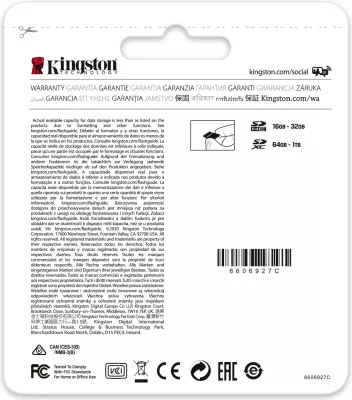 microSD kartelë Kingston Canvas Go Plus 128GB me adapter, Class 10, UHS-I, e zezë