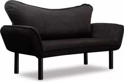 Divan-krevat dy vendësh Atelier del Sofa, Chatto, ngjyrë e zezë