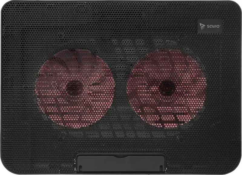 Pad ftohës laptopi Savio COS-02, 2 ventilatorë, i zi