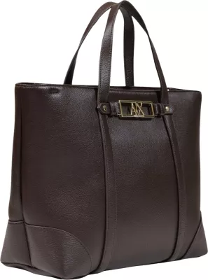 Çantë tote Armani Exchange XW002609 AF15632, kafe e errët