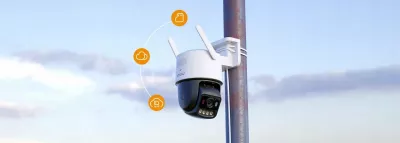 Kamerë IP IMOU Titan Pro 6MP Wi‑Fi 6 PoE Pan/Tilt, bardh/zi