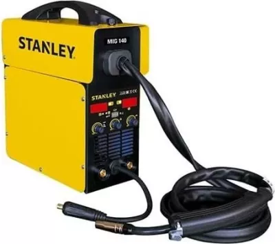 Aparat saldimi inverter Stanley MIG 140, 3.9 kW, MIG/MMA/TIG, i verdhë