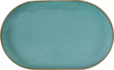 Pjatë servirjeje ovale Porland Seasons Laguna 320x200 mm, porcelan, blu qielli, set 6 copë