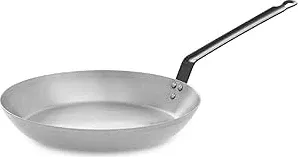 tigan i thellë skuqjeje Garcima 13421 22cm 1.2L thellësi 4cm me dorezë, argjendtë