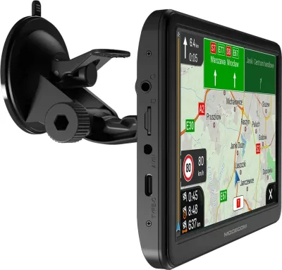 Navigacion GPS MODECOM FreeWAY CX 7.4 me iGO Navigation për kamion, 16 GB, E zezë