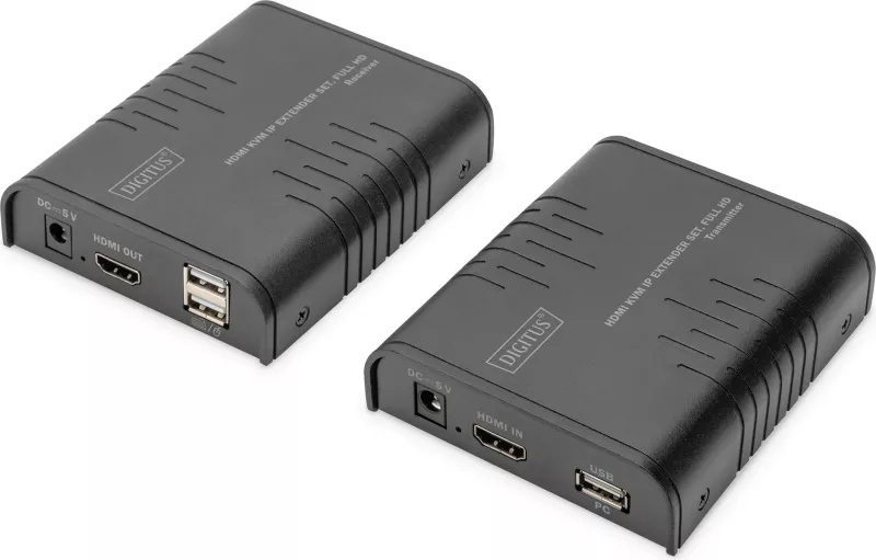 Transmetues & pranues HDMI KVM Digitus, Full HD 1080p, 120m, i zi