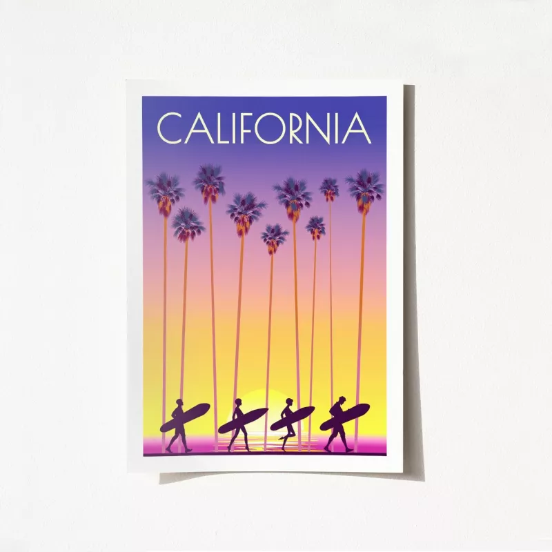 Poster A4, California - 2003, shumëngjyrësh