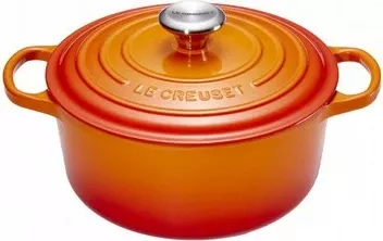 Tenxhere Le Creuset 21177260902430, 5.3L, 26cm, gize, portokalli