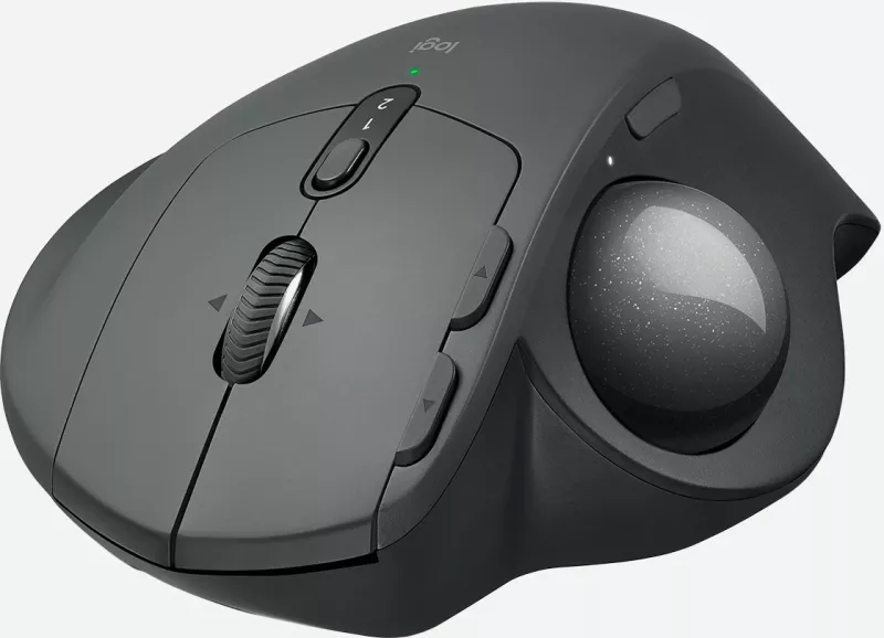 Maus Logitech MX Ergo, Djathtas, Trackball, RF Wireless + Bluetooth, 440 DPI, Grafit