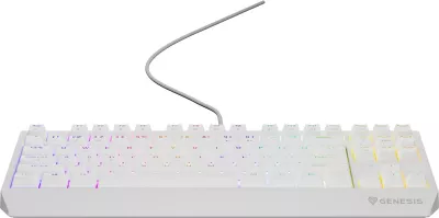 Tastierë mekanike GENESIS Thor 230 TKL, QWERTY, US English, RGB, e bardhë