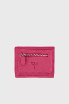 Portofol për gra, lëkurë natyrale, ngjyrë fuchsia, Zoozie Bags, Moon