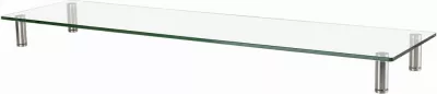 Mbajtëse monitori Gembird MS-TABLE-GL-01, xham, e madhe, e zezë