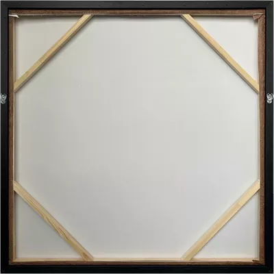 Pikturë dekorative VAILO me kornizë, 82.6x4.3x82.6cm, kanavacë, kafe-bezhë