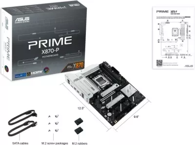 Pllakë amë ASUS PRIME X870-P, Socket AM5, DDR5-SDRAM, 192 GB