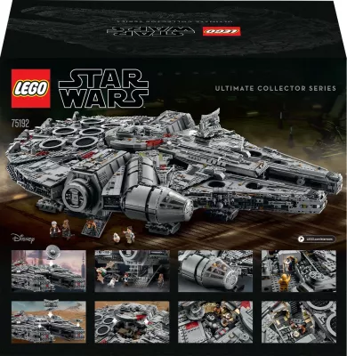 Set ndërtimi LEGO Star Wars Millennium Falcon 75192, 7541 copa, 13.6 kg