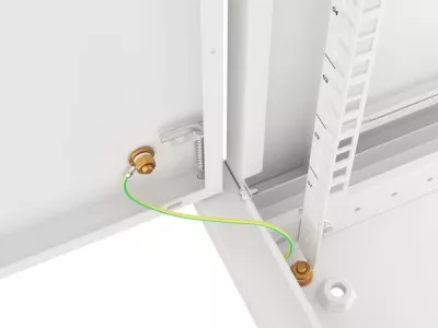 Kabinet për server Lanberg WF01-6612-00S, 19", (600x600x645.70mm), i bardhë