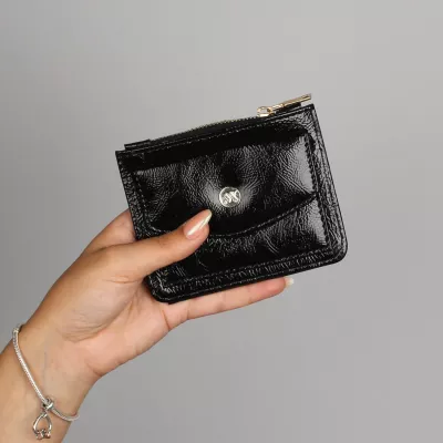 Portofol prej lëkure, ngjyrë e zezë, Zoozie Bags, 1241