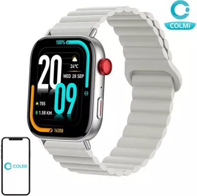 Smartwatch Colmi C8 Max me rrip magnetik, Argjend
