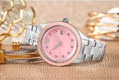 Orë dore për femra Emporio Armani, argjend
