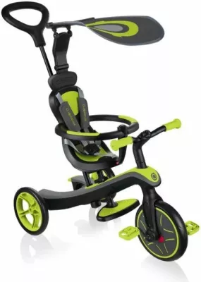 Biçikletë për fëmijë Globber Explorer Trike 4in1, e zezë dhe e verdhë