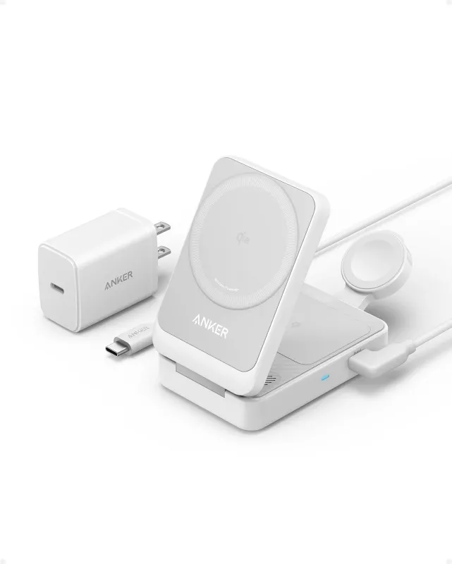 Karikues wireless Anker B2557321, 25W, i bardhë