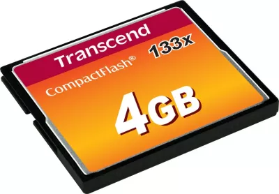 Kartelë memorie Transcend CompactFlash 4GB 133x e zezë