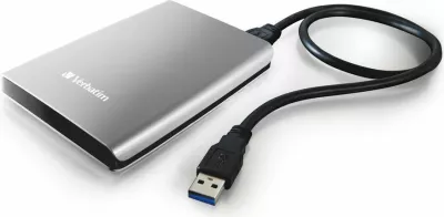 Hard disk i jashtëm Verbatim Store 'n' Go 1TB USB 3.0 2.5" 53071, argjendtë