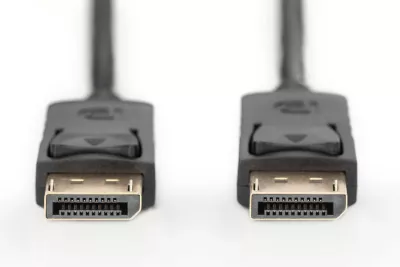 Kabllo DisplayPort Digitus 15m, mashkull-mashkull, Full HD, e zezë