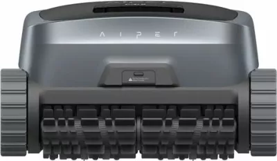 Robot pastrues pishine me bateri AIPER Scuba S3 10,400 mAh, 300 LPM, shportë filtri 3.5 L, 240 min, gri/zezë, set 4 copë