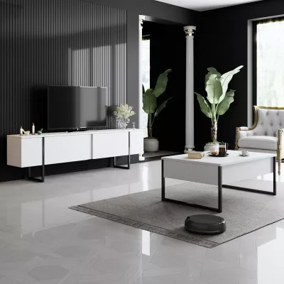 Set mobiljesh për dhomë dite, Luxe, e bardhë dhe e zezë