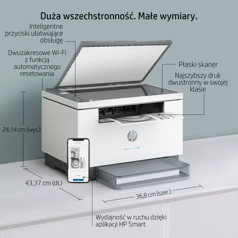 Printer HP LaserJet MFP M234dw, Laser, Gri