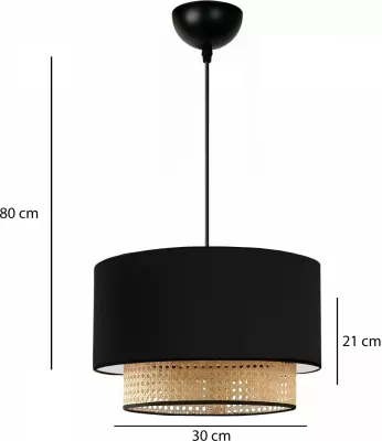 Set llambë tavani dhe llambë tavoline Opviq, AYD-3742, e zezë