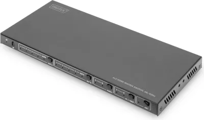 Switch HDMI Digitus 4x2, 4K/60Hz, 4 hyrje, 2 dalje, i zi