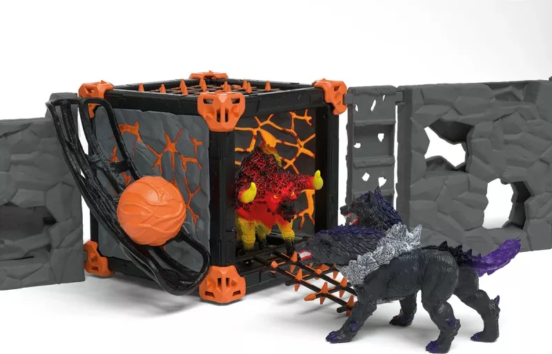 Set lodrash Schleich BattleCave Arena Lava vs Shadow, aksion/aventurë, multikolor
