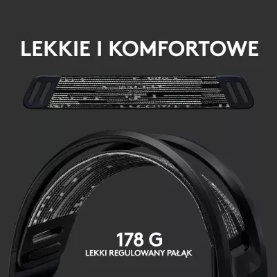 Kufje gaming Logitech G733 LIGHTSPEED 7.1 Wireless RGB, të zeza (981-000864)