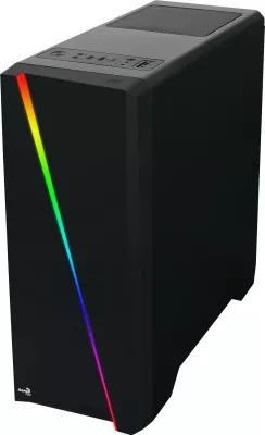 Kasë Aerocool Cylon Midi Tower, ATX/micro ATX/Mini-ITX, e zezë, RGB