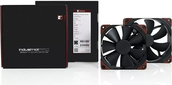 Ventilator kulle kompjuteri Noctua NF-F12 industrialPPC-2000 PWM, 12 cm, Zi, Kafe