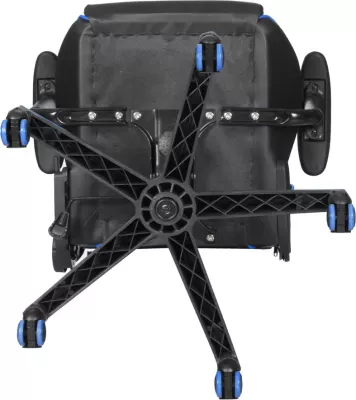 Karrige gaming Marvo CH-106BL, 180° recline, deri 150 kg, lëkurë PVC, e zezë/kaltër