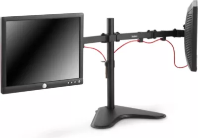 Mbajtëse tavoline për 2 monitorë VONHAUS 3005117 13-32\", VESA 75x75/100x100, e zezë