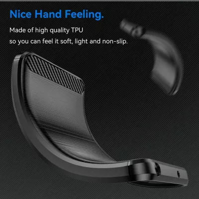 Mbështjellës Hurtel Carbon Case për Xiaomi Redmi Note 13 Pro+, i zi